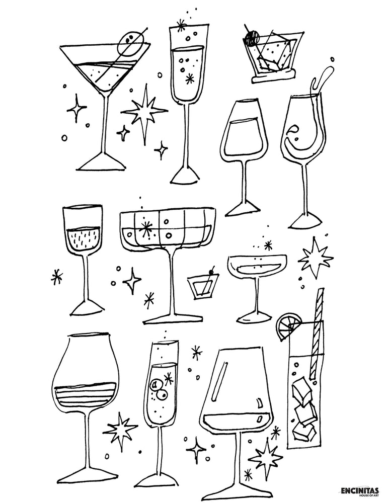 Bubbles and Spirits Coloring Page