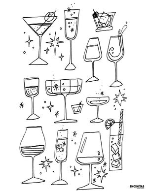 Bubbles and Spirits Coloring Page