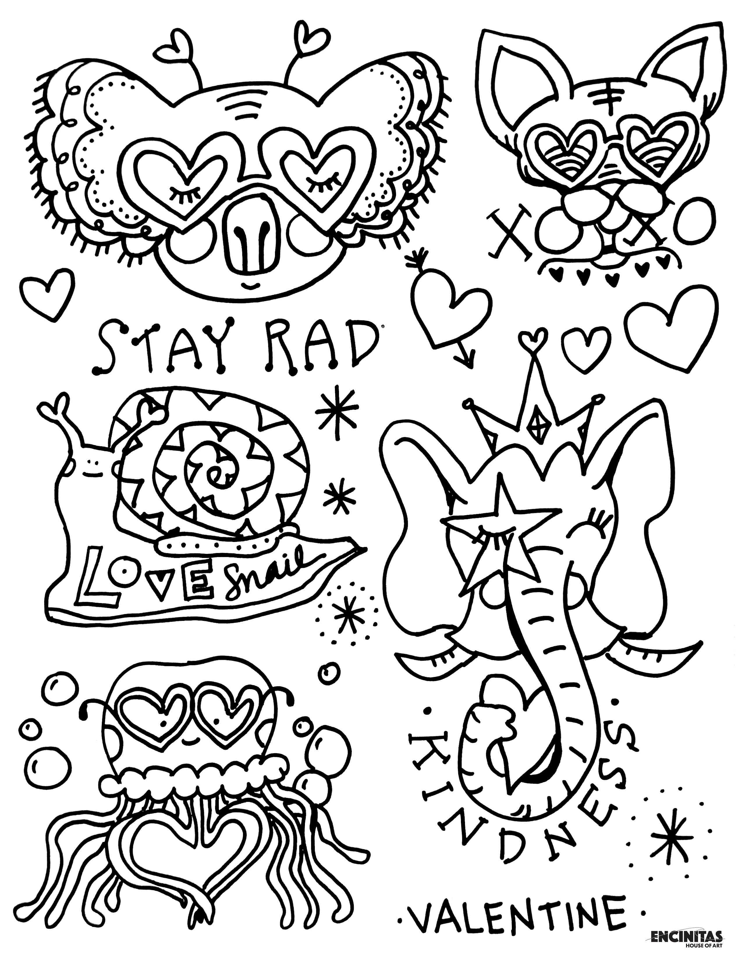 Valentine's Day Coloring Page