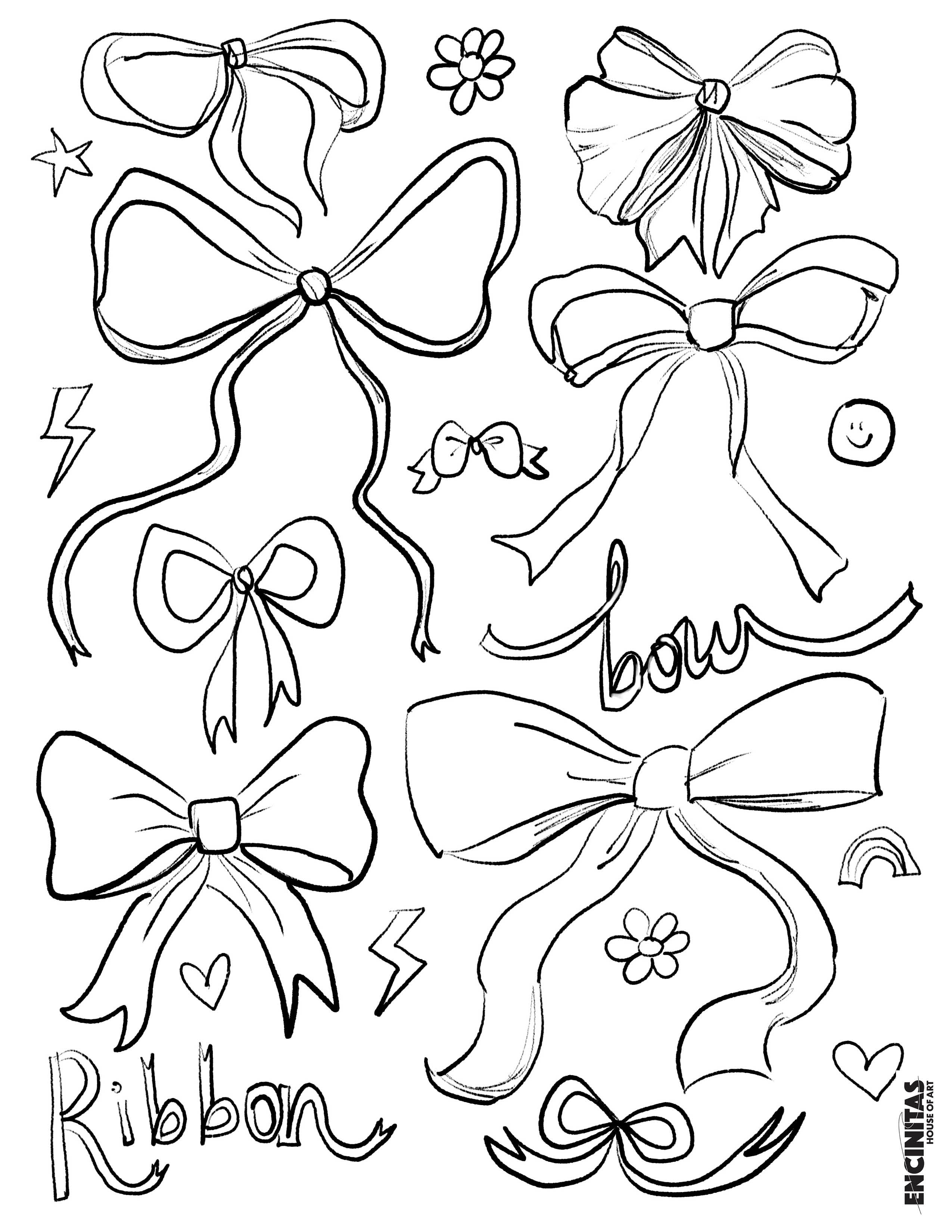 Ribbon Coloring Page