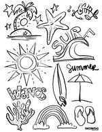 Surf's Up Coloring Page