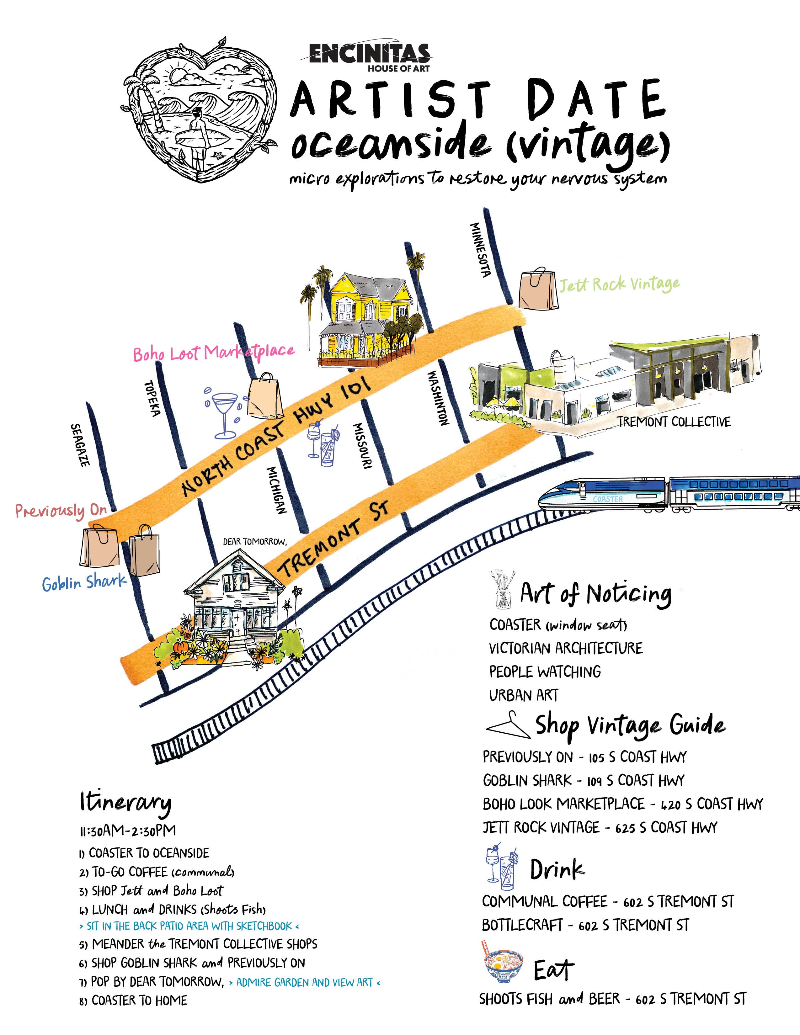 Guide: Artist Date Oceanside Vintage Store Version