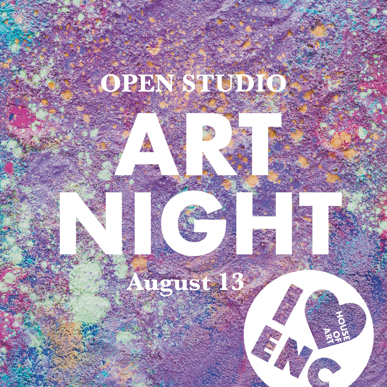 Open Studio -  August 13 6:15pm - 8:15pm