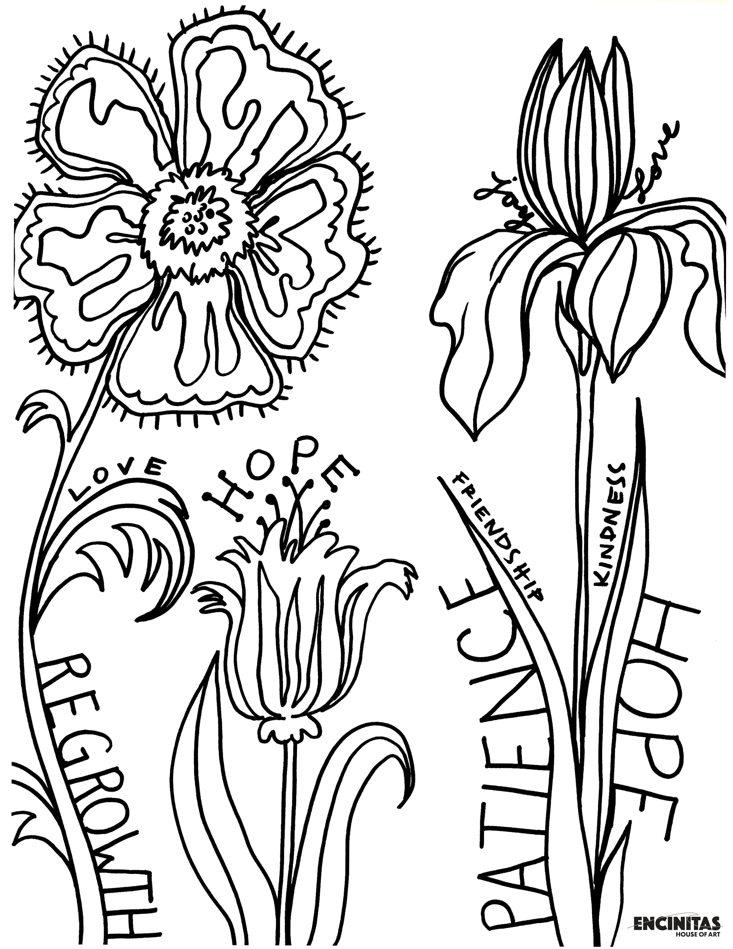 Encouragement Regrowth Coloring Page