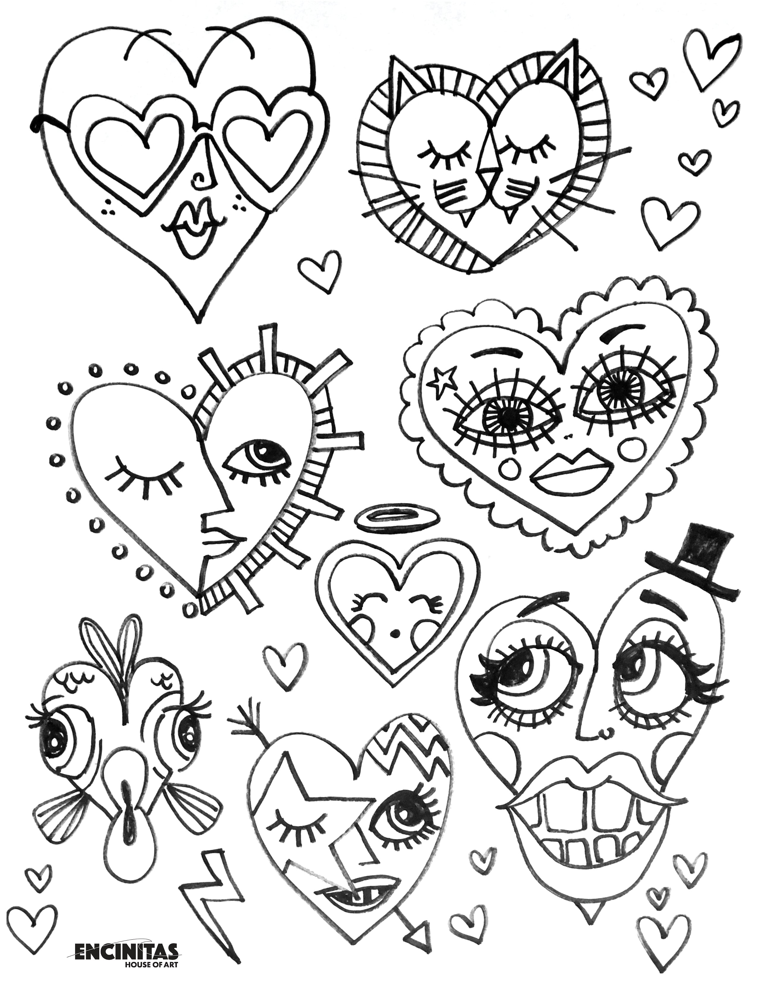 Valentine's Day Coloring Page