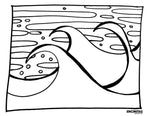 Choppy Wave Coloring Page