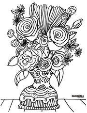Flower Bouquet Coloring Page