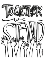 Together We Stand Coloring Page
