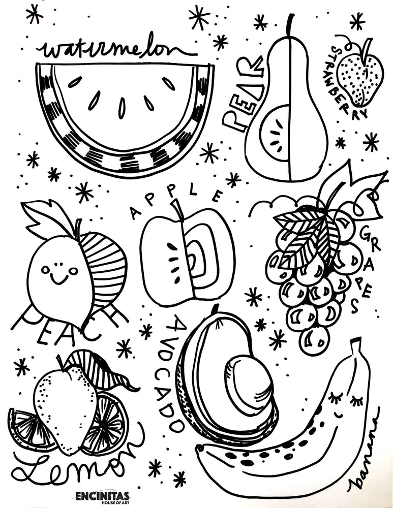 Fruity Tootie Cutie Coloring Page