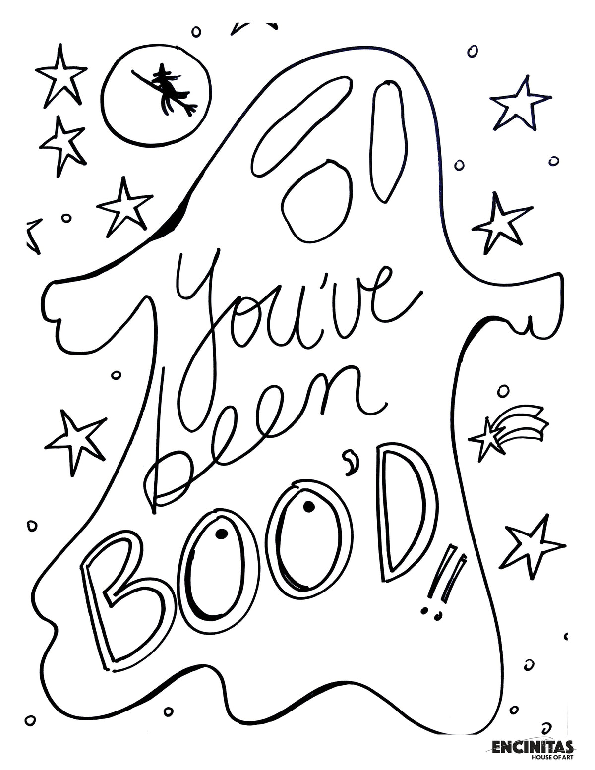 You Got Boo'd - Coloring Page