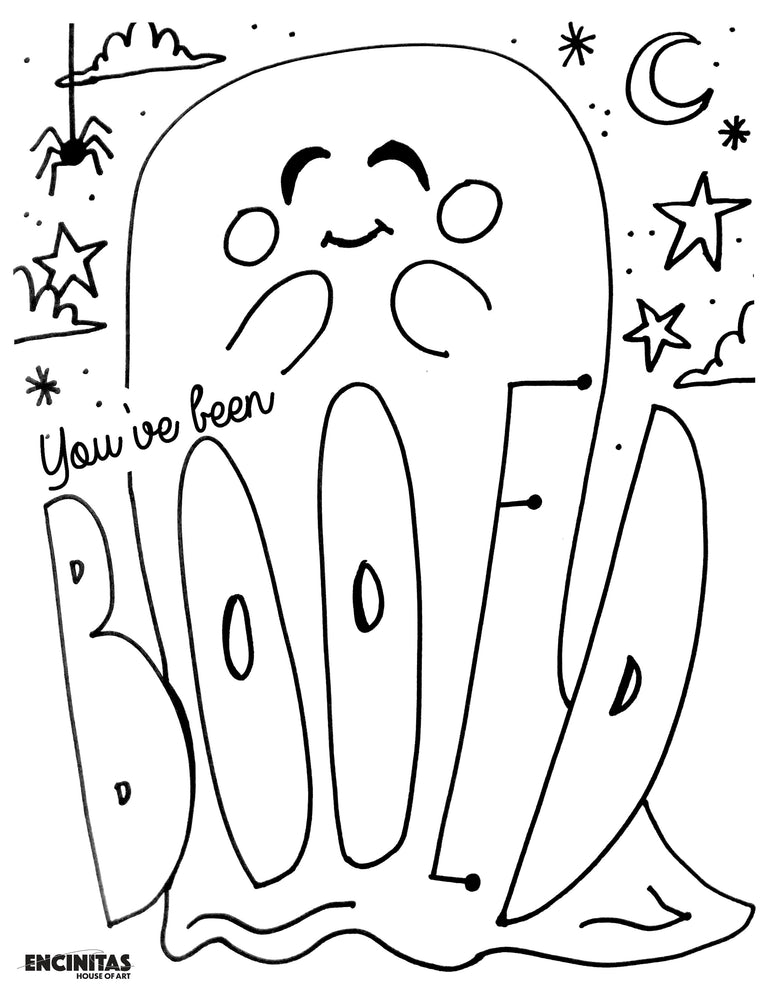 You've Been Booed Coloring Page