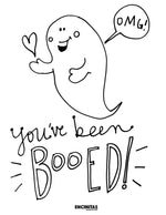 You've Been Booed 3 Coloring Page