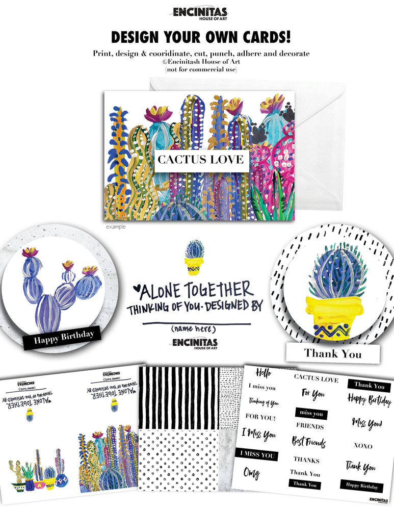 Card Making Kit - The Cactus Love Design Collection