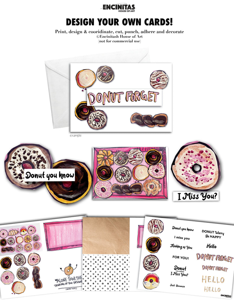 Card Kit - The Donut You Know Design