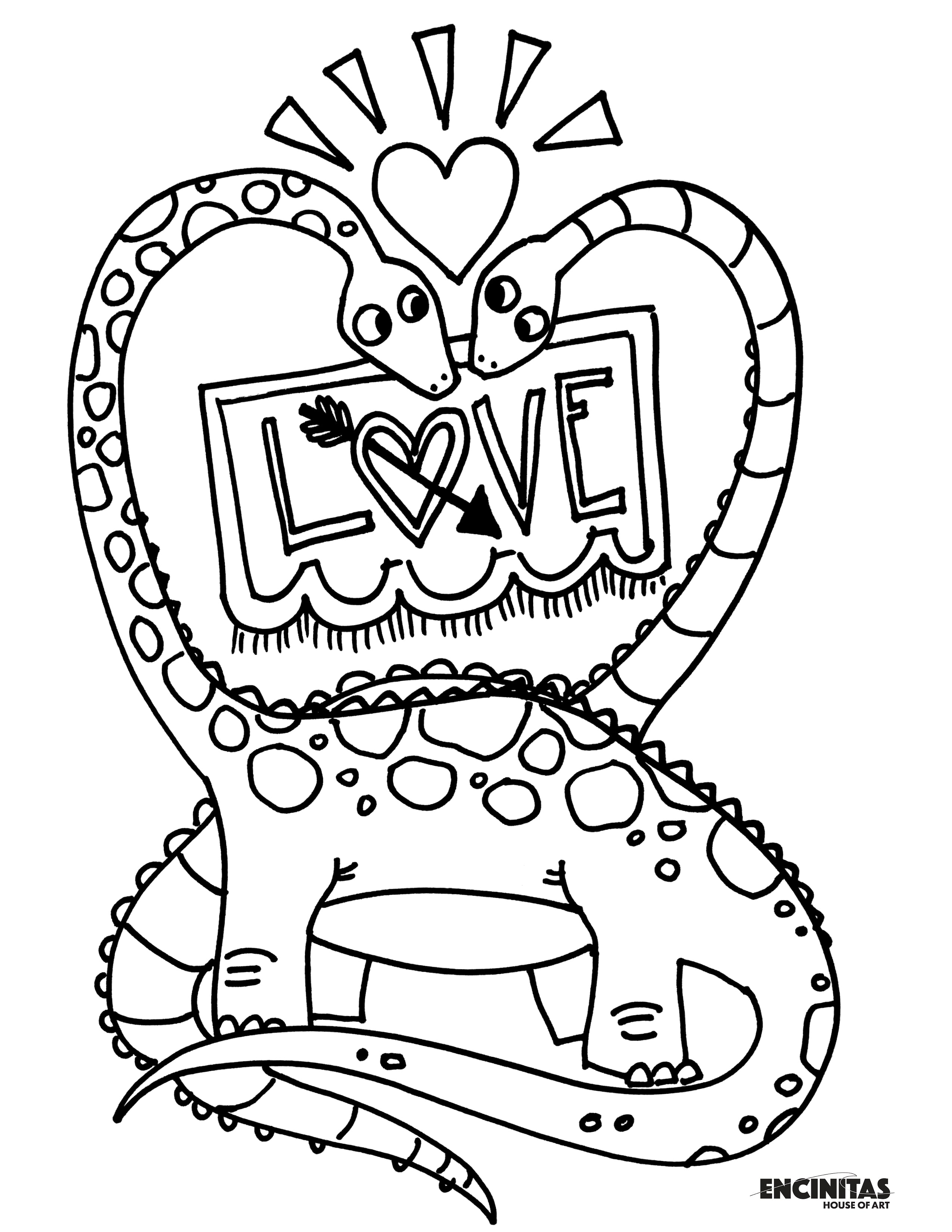 Valentine's Day Coloring Page