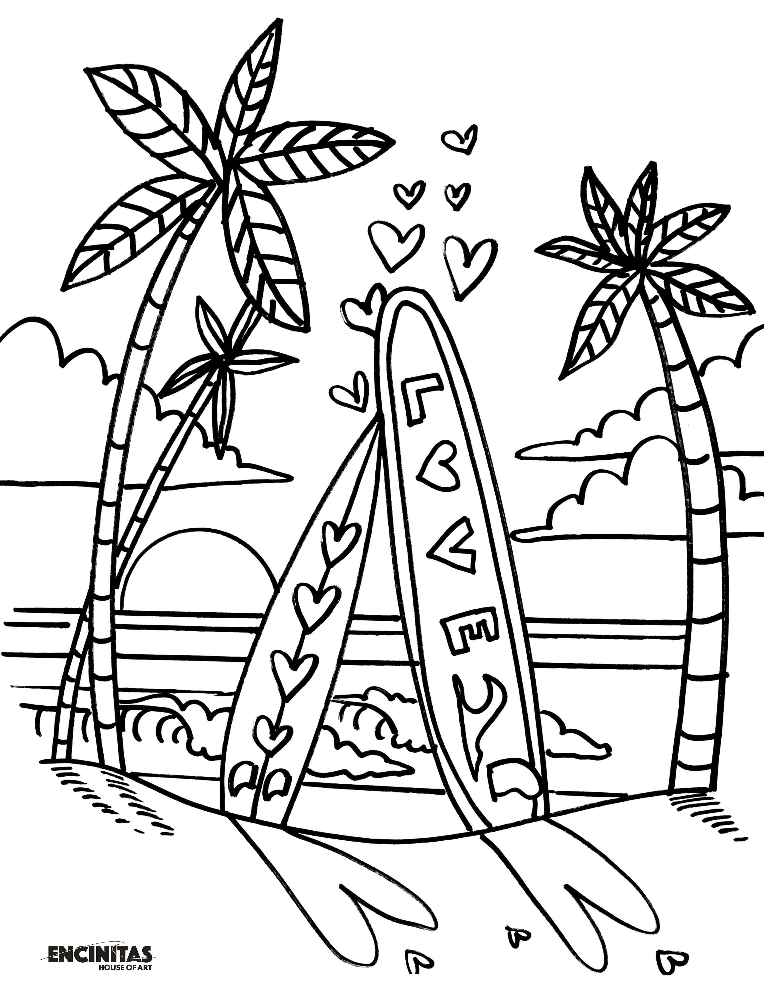 Valentine's Day Coloring Page