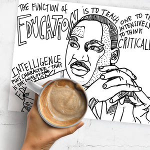 Coloring Page Placemats - Martin Luther King Jr